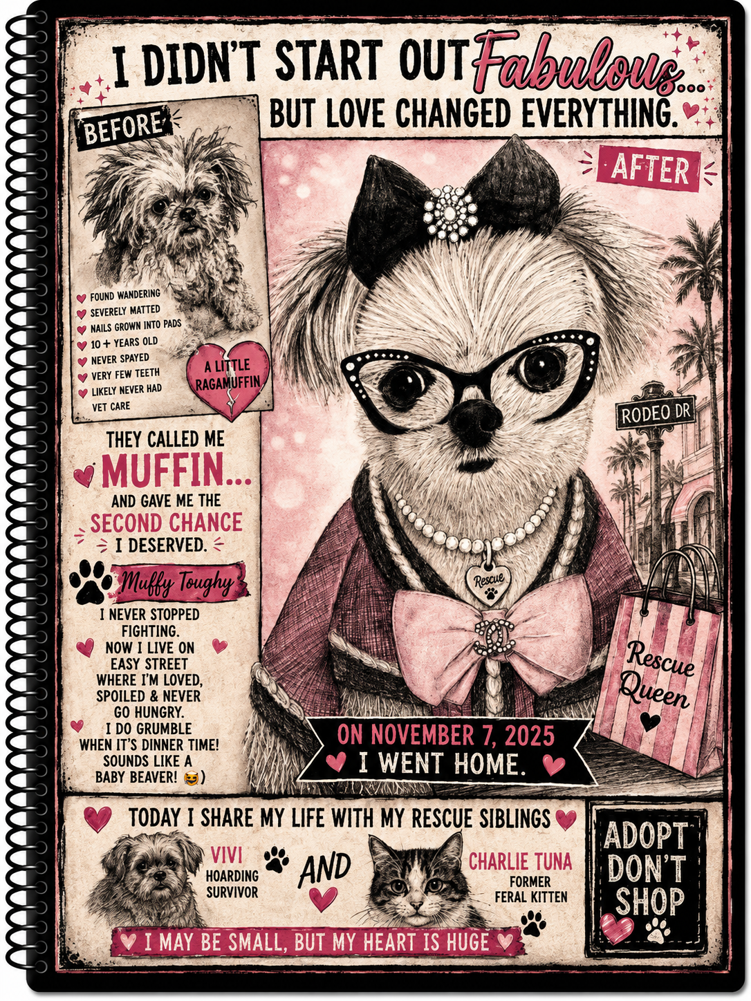 Muffin – 5” x 7” Spiral Notebook
