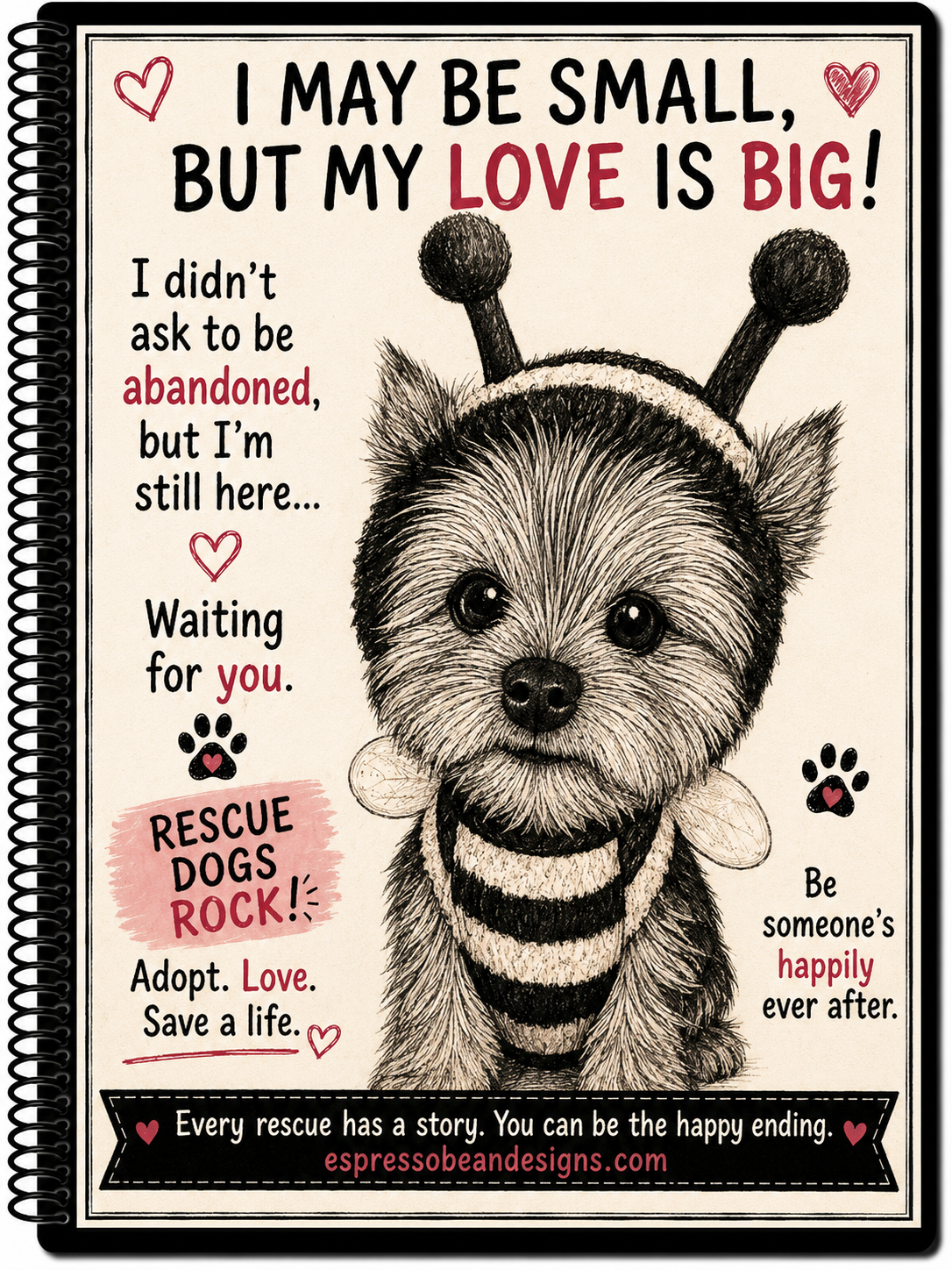Daisy – 5” x 7” Spiral Notebook
