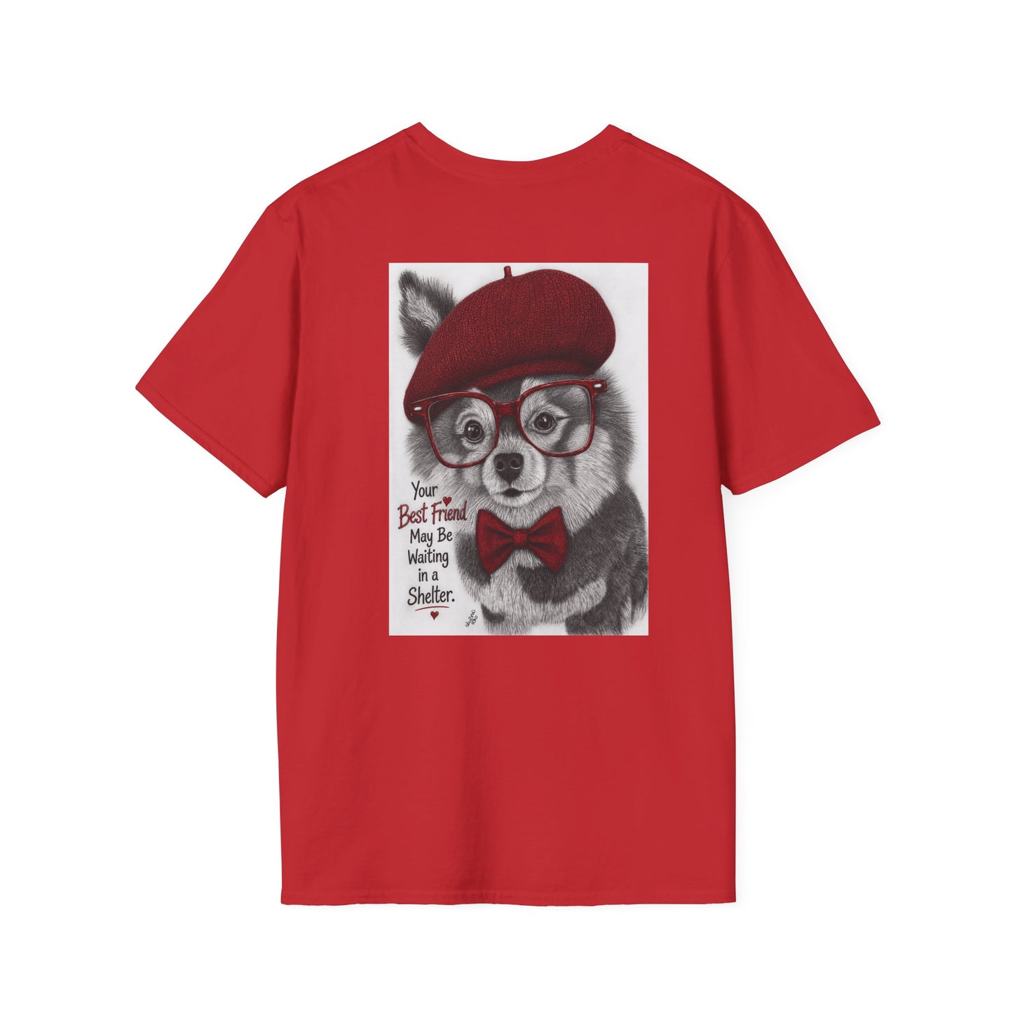 Lobo a real rescued dog. Best friend at the shelter t-shirt