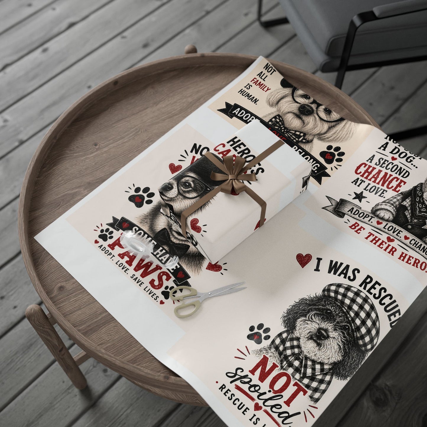 Rescue with Elmer, Gabe, Dexter and Lobo Wrapping Paper - Gift Wrap