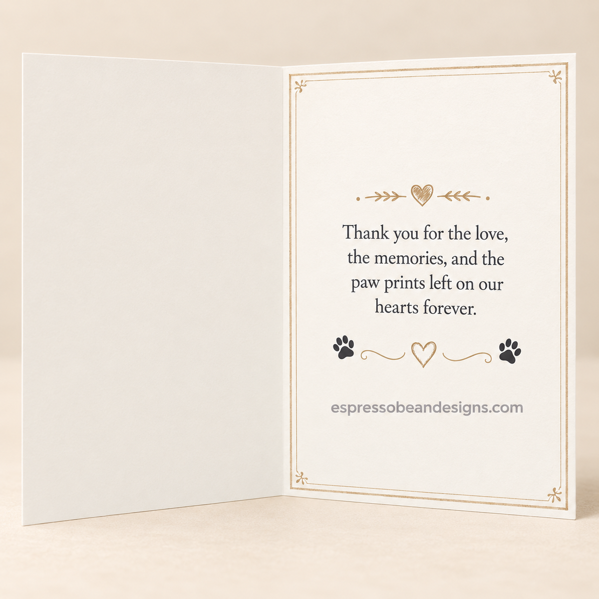 Forever in Our Hearts — Pet Sympathy Card