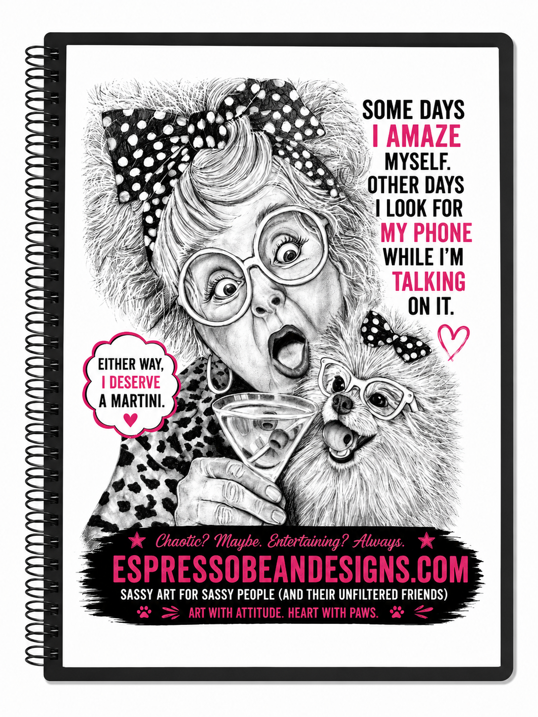 Some Days I Amaze Myself – 5” × 7” Spiral Notebook