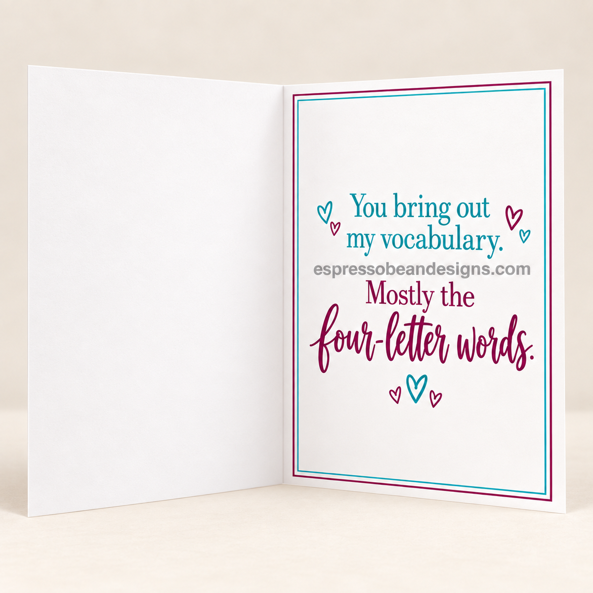 Four-Letter Friendship — Funny Friendship Card
