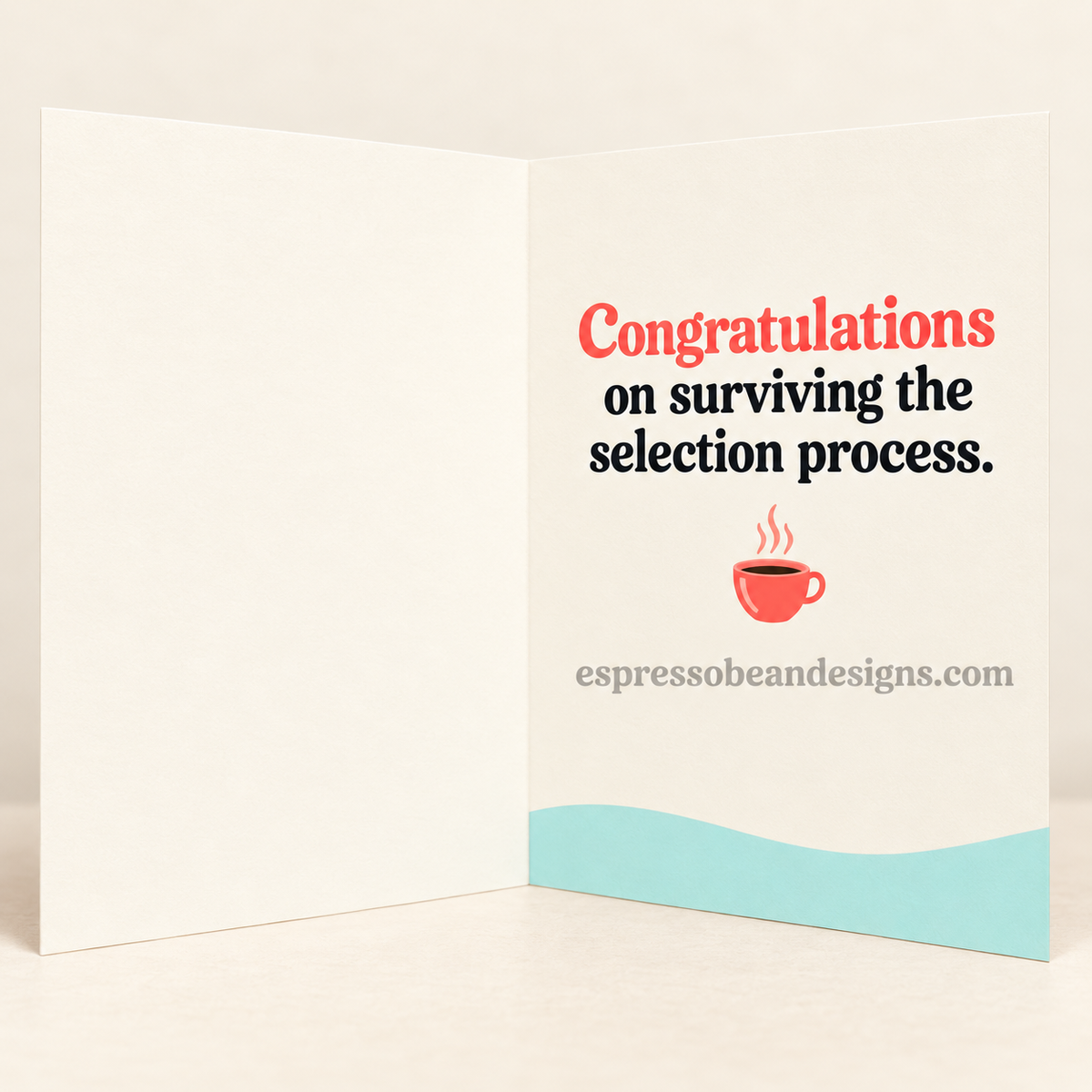 Strong Coffee, Small Circle — Funny Friendship Card
