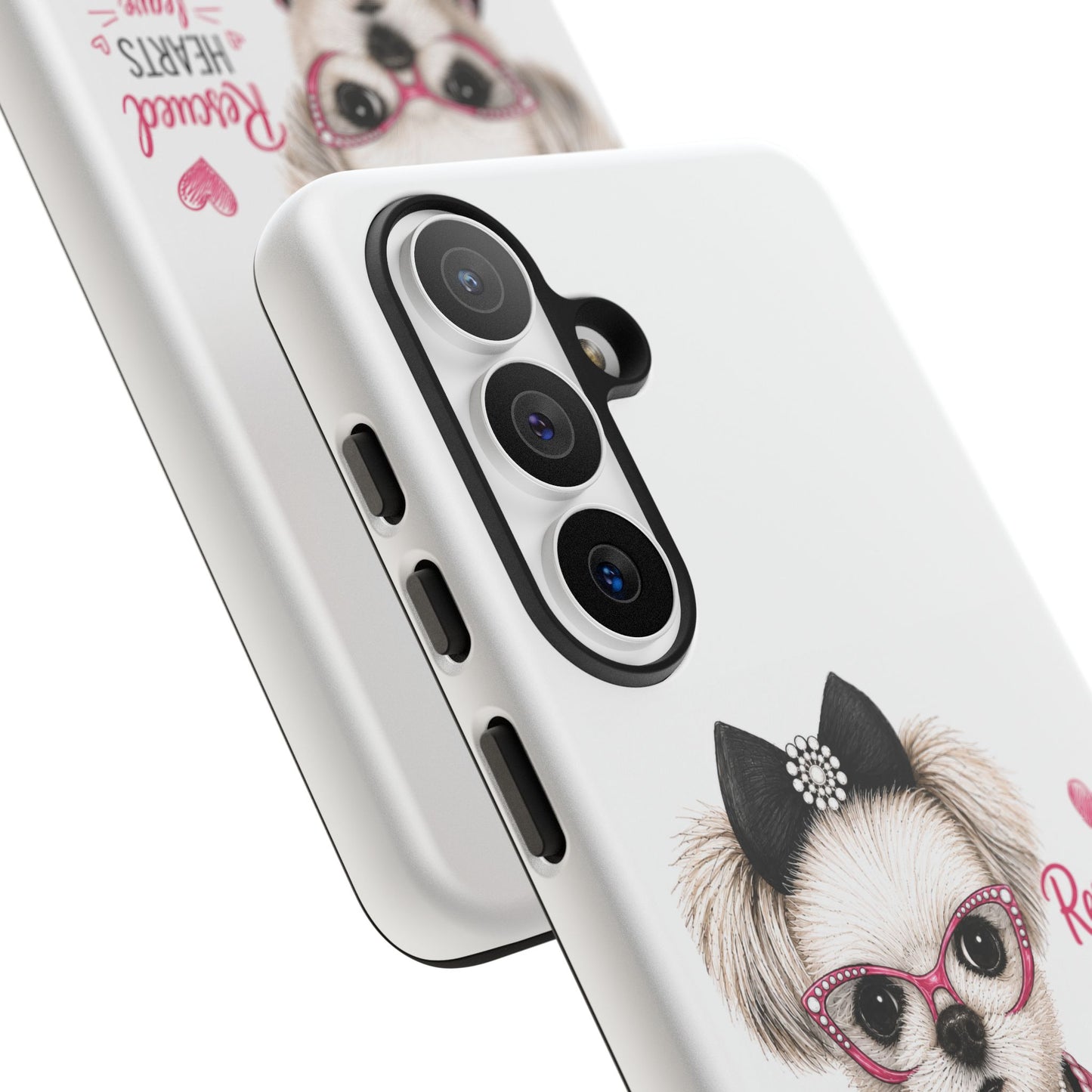 Rescued Hearts Paw Prints Phone Case