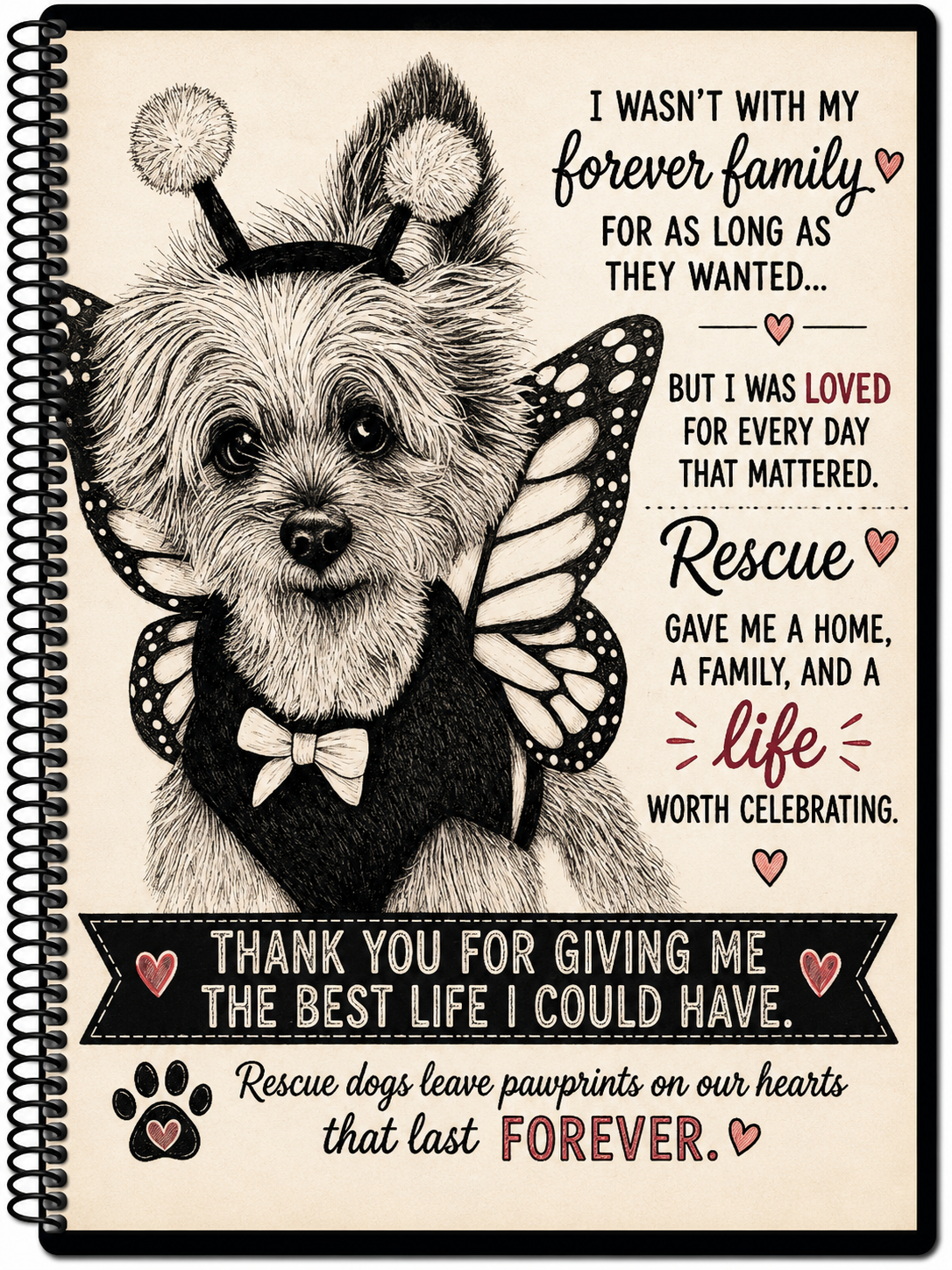 Annie – 5” x 7” Spiral Notebook
