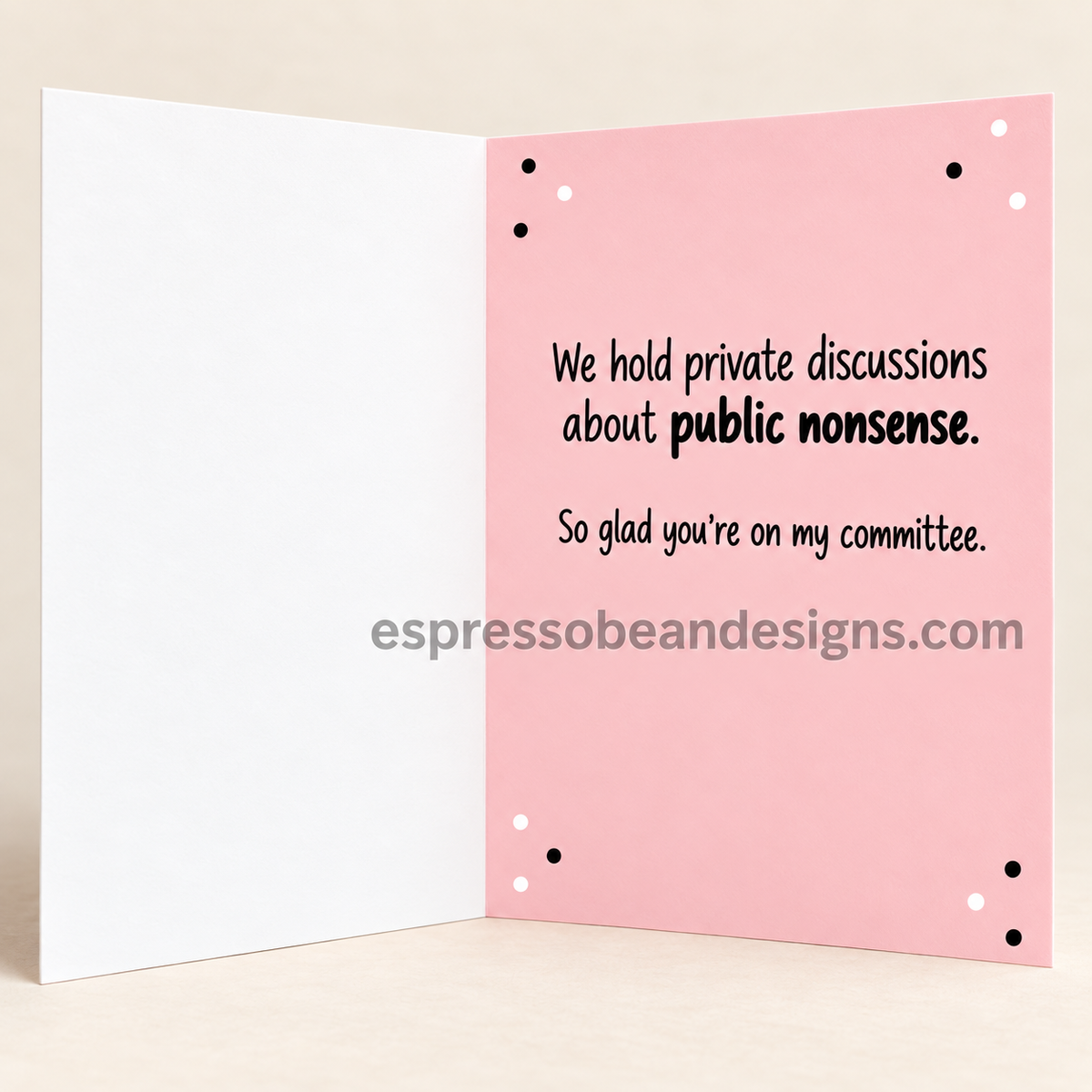 We Don’t Gossip — Sassy Friendship Card