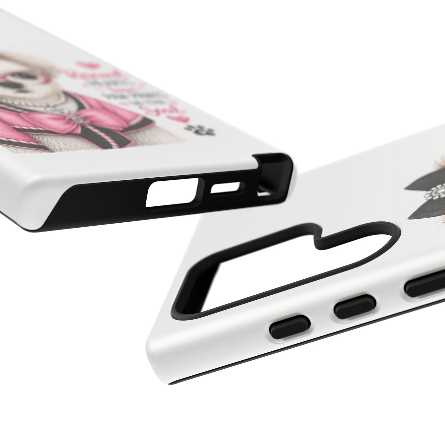 Rescued Hearts Paw Prints Phone Case