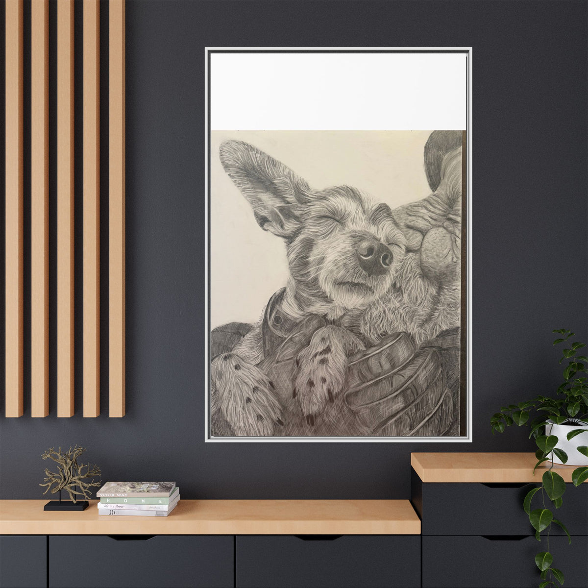 Love needs no address  Matte Canvas (Framed)