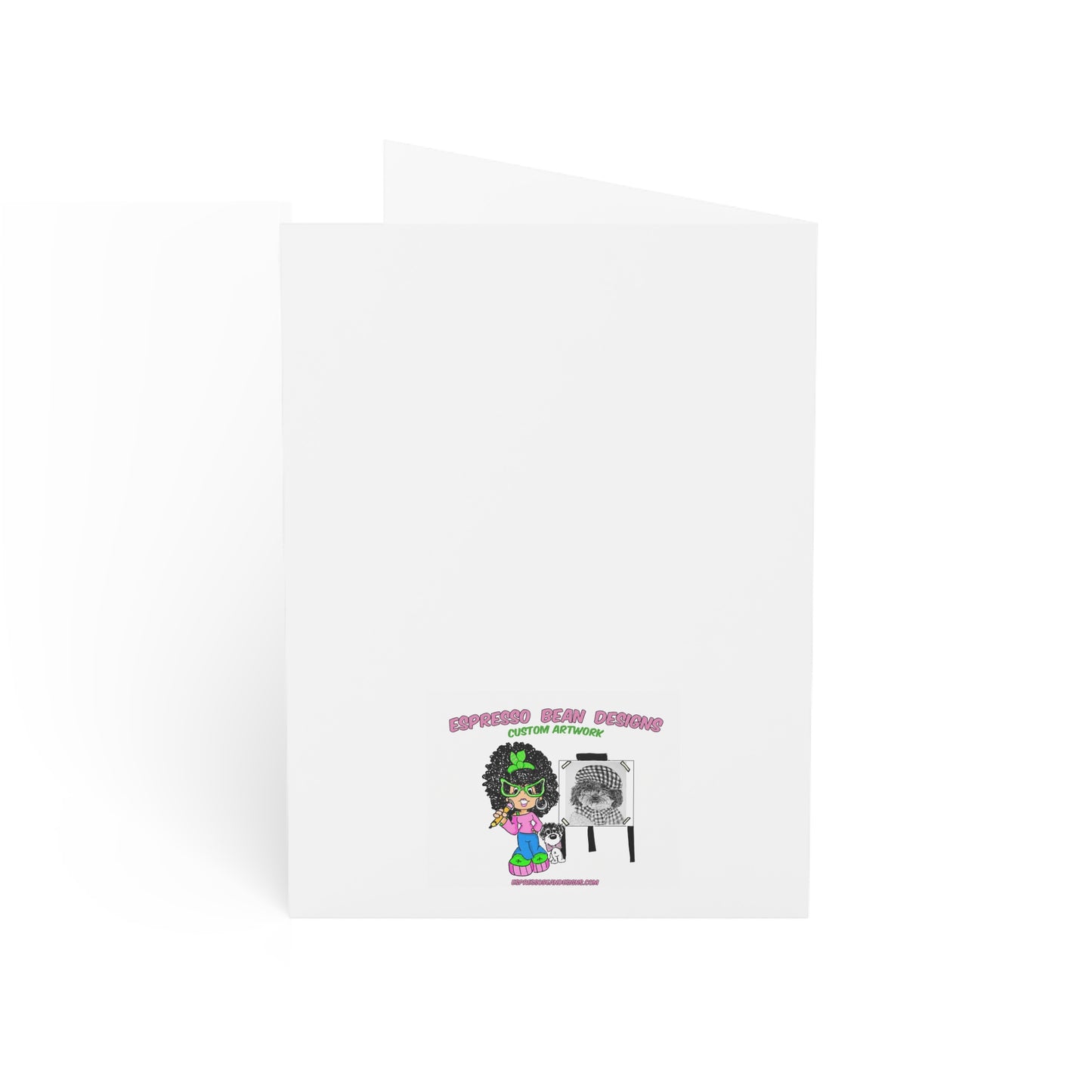 Christmas Puppy Holiday Greeting Cards — 'Wishing You Peace, Love & Happy Memories' (1/10/30/50pcs)
