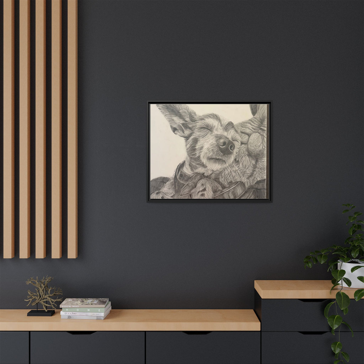 Love needs no address  Matte Canvas (Framed)