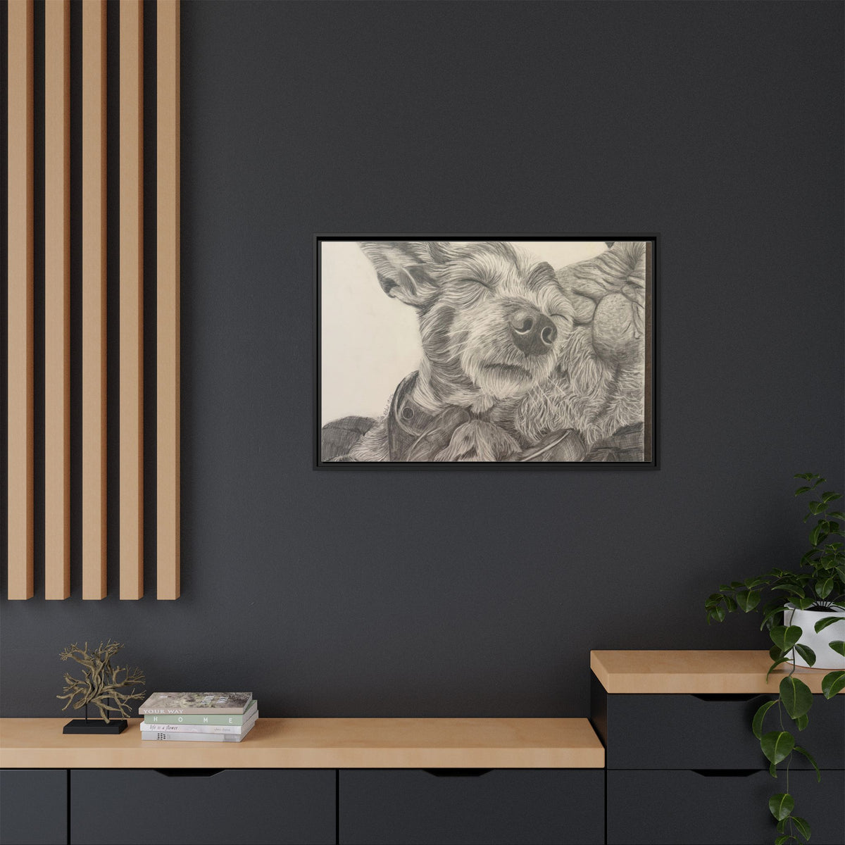 Love needs no address  Matte Canvas (Framed)