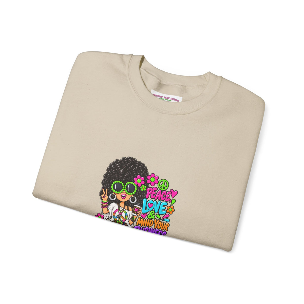 Retro Peace & Love Sweatshirt