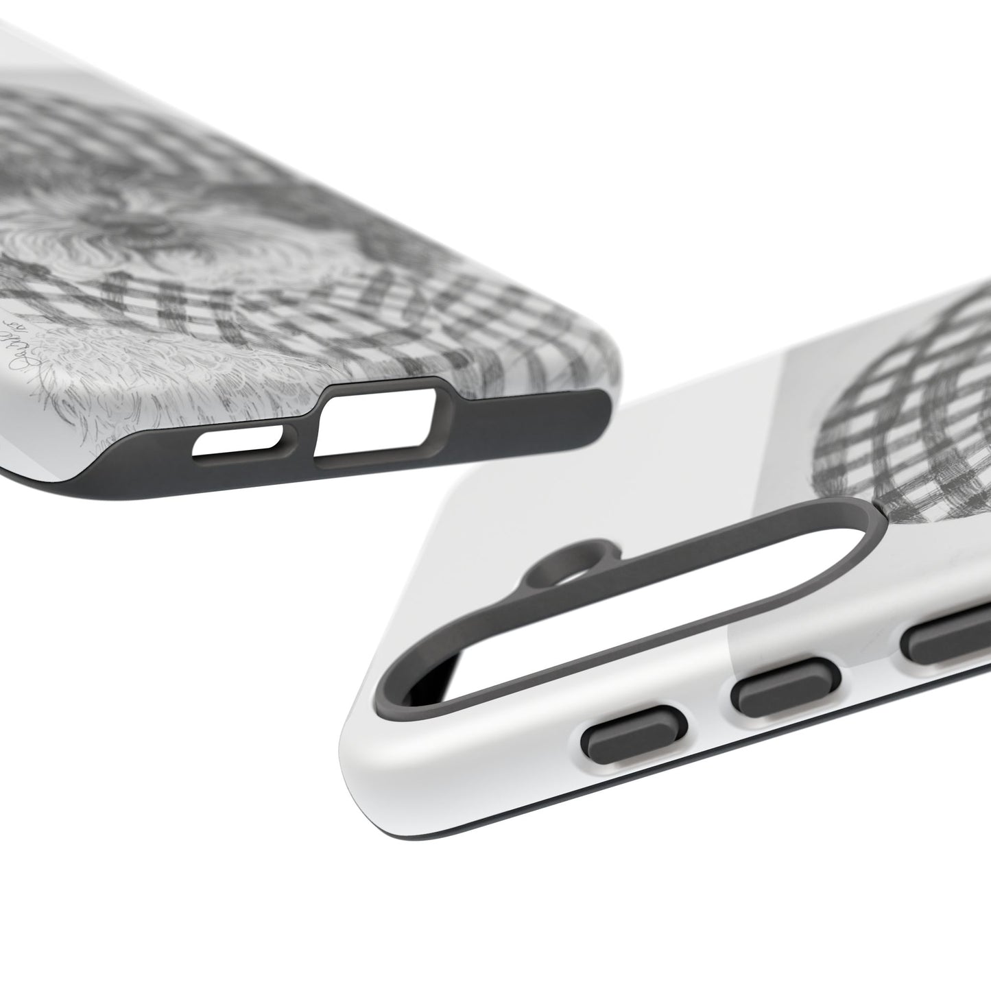 Cute Dog Phone Case — Flannel Elmer  in Plaid Hat