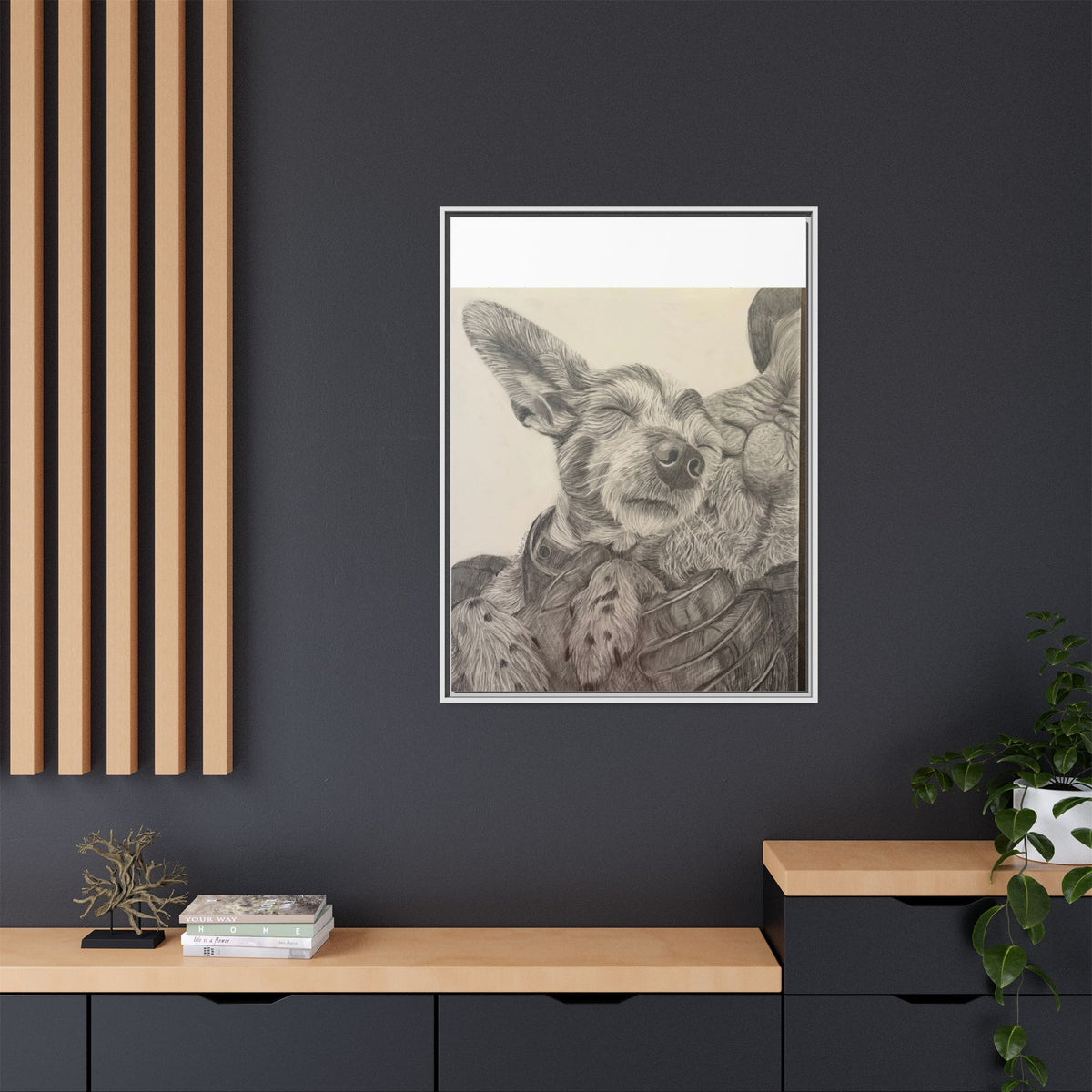 Love needs no address  Matte Canvas (Framed)