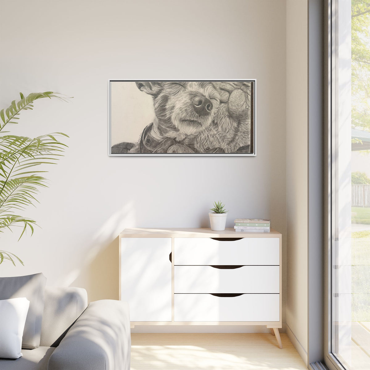 Love needs no address  Matte Canvas (Framed)