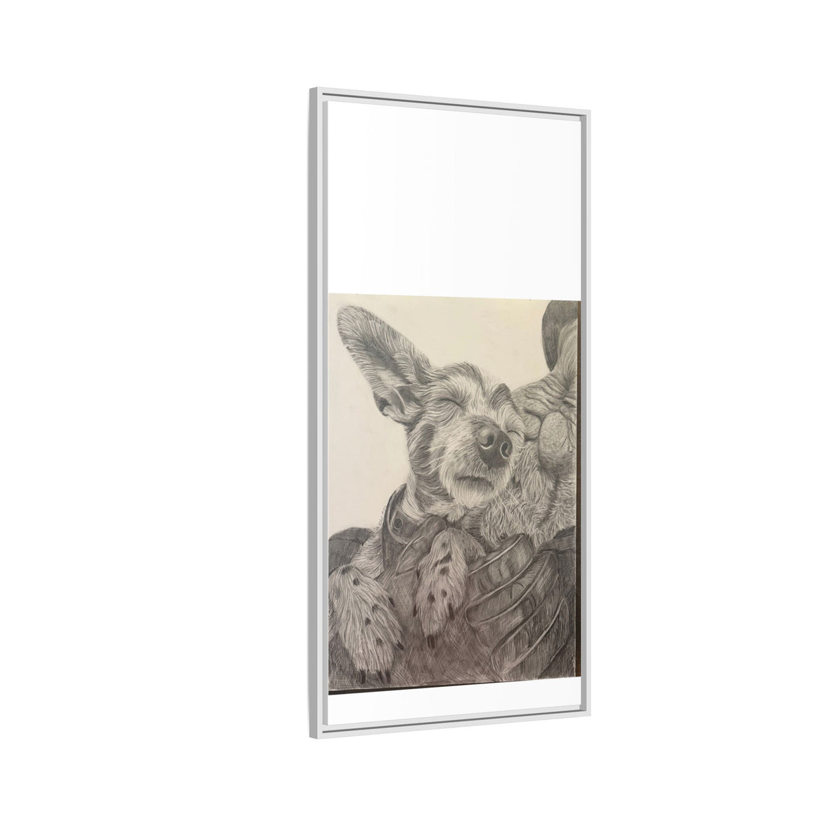 Love needs no address  Matte Canvas (Framed)