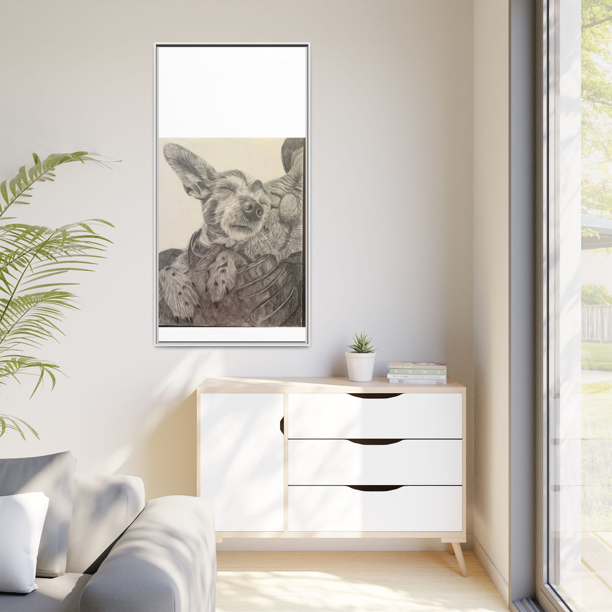 Love needs no address  Matte Canvas (Framed)