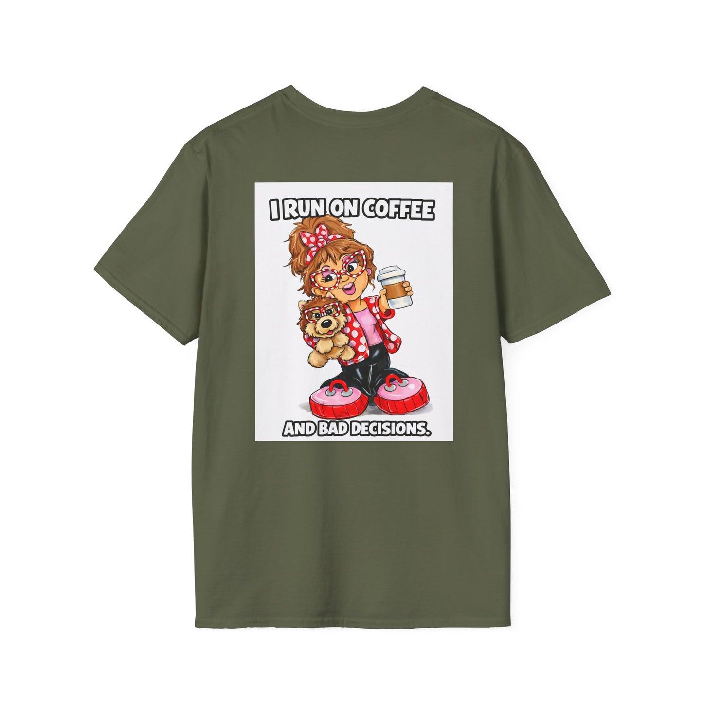 T-Shirt — I run on coffee