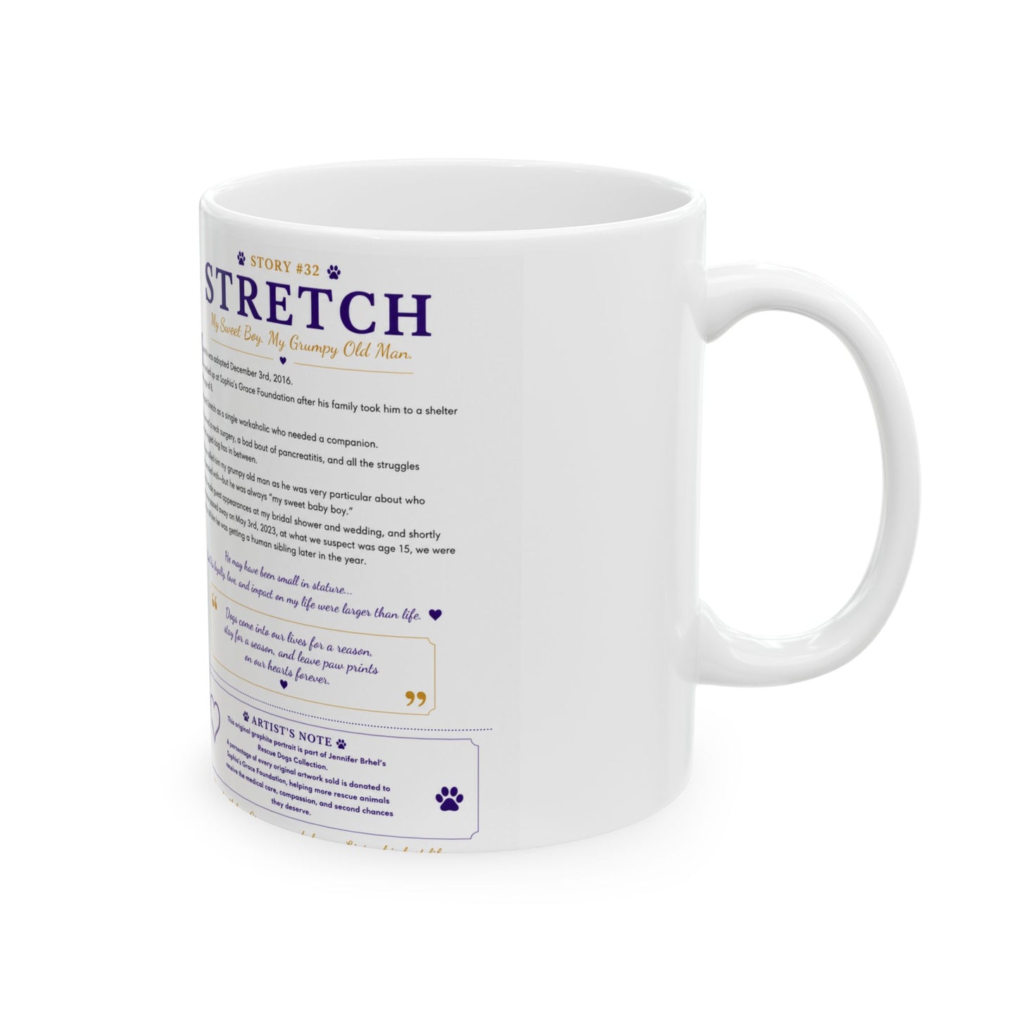 Stretch Ceramic Mug —  (11oz/15oz)