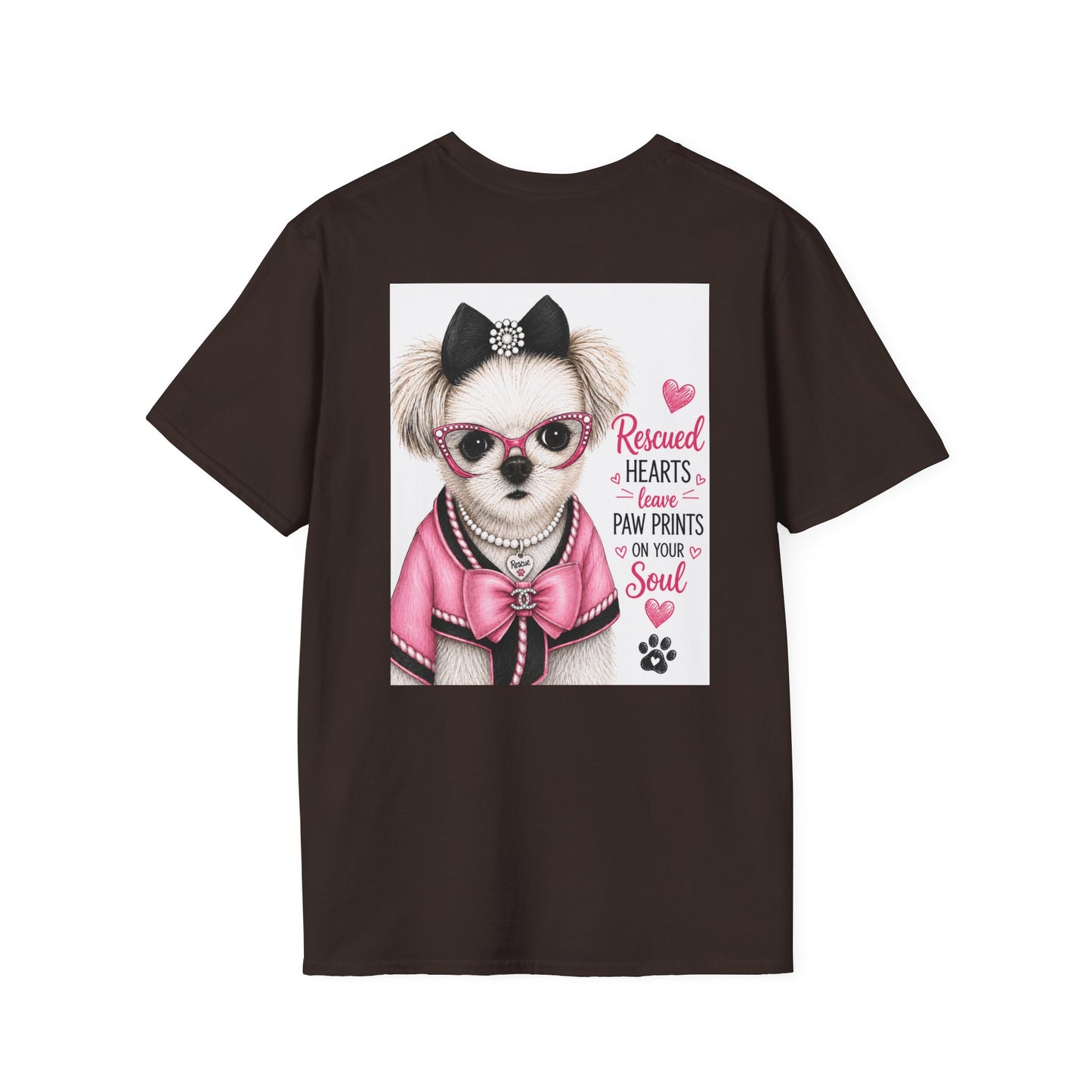 T-shirt. Muffin a real rescued doggie