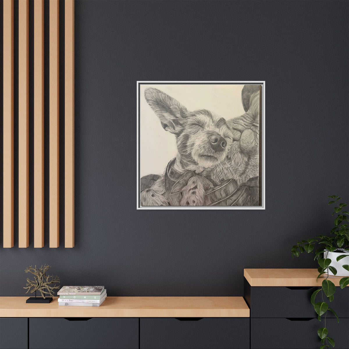 Love needs no address  Matte Canvas (Framed)