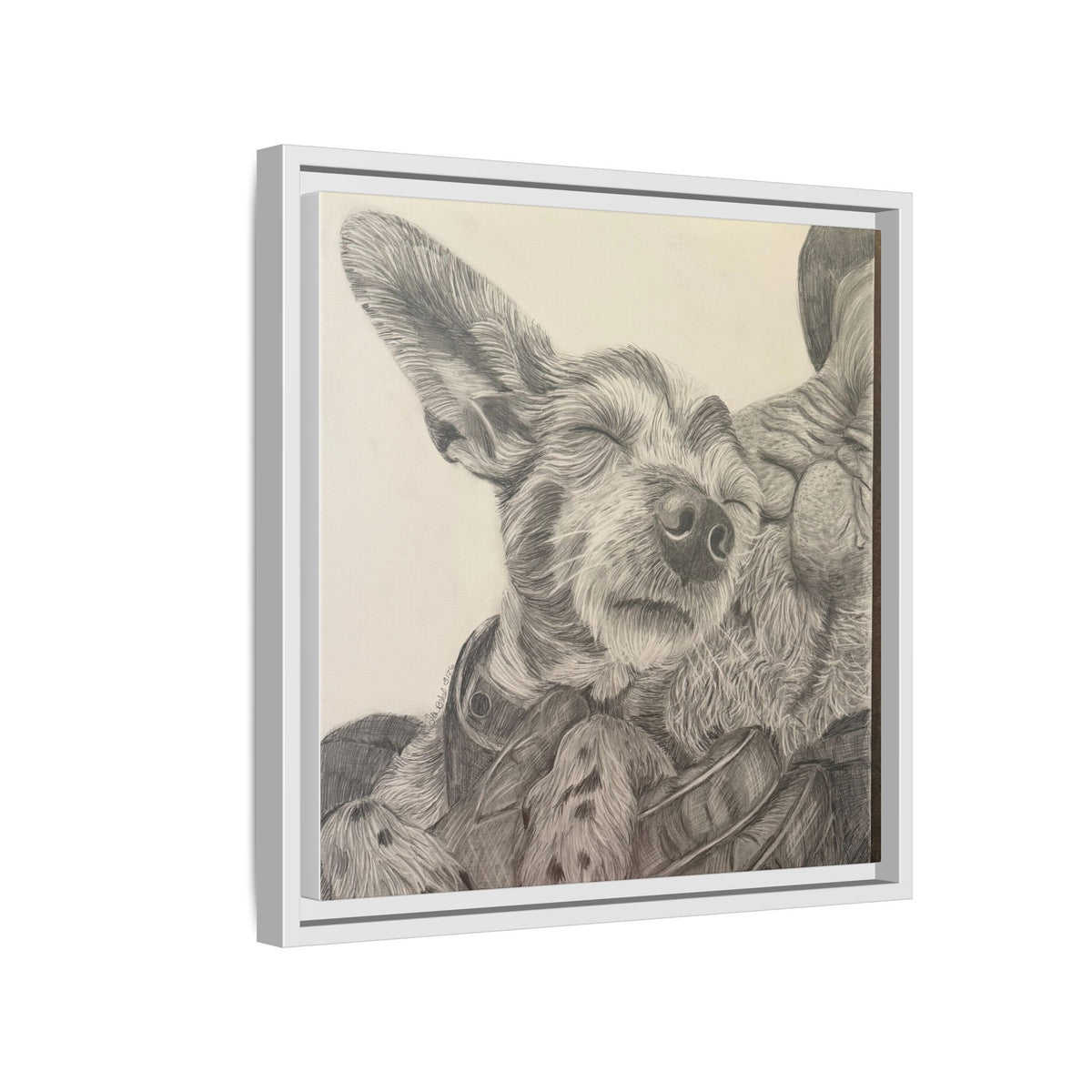 Love needs no address  Matte Canvas (Framed)