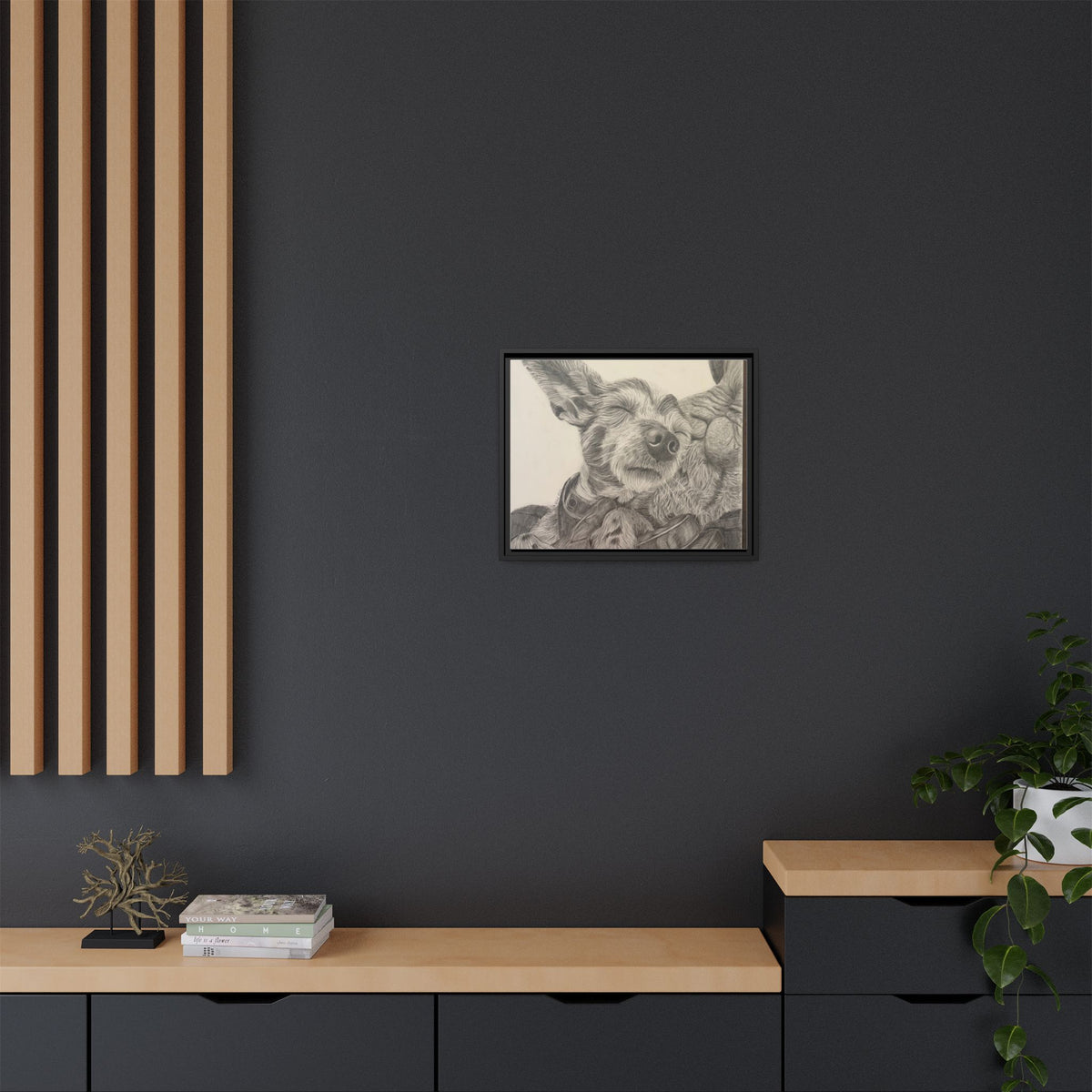 Love needs no address  Matte Canvas (Framed)