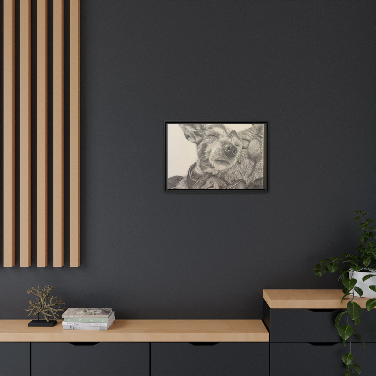 Love needs no address  Matte Canvas (Framed)