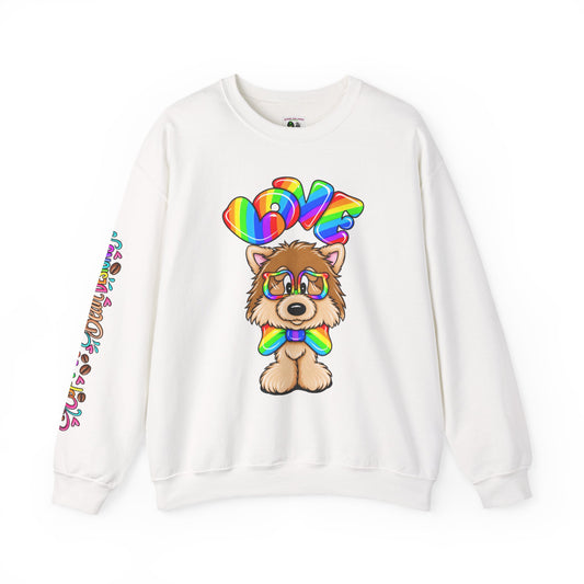 Love Pom with bow tie Unisex Heavy Blend™ Crewneck Sweatshirt