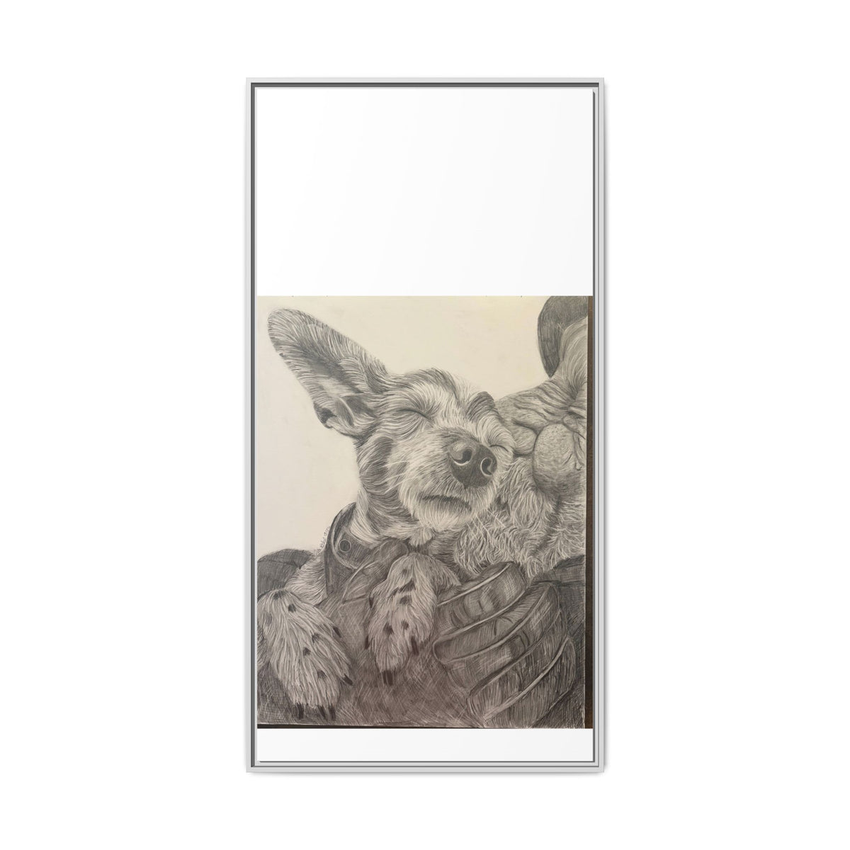 Love needs no address  Matte Canvas (Framed)