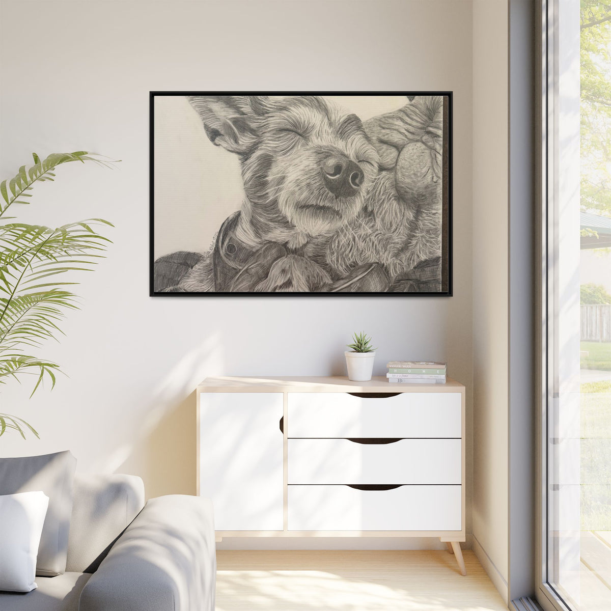 Love needs no address  Matte Canvas (Framed)