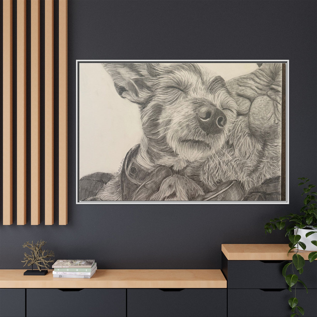 Love needs no address  Matte Canvas (Framed)