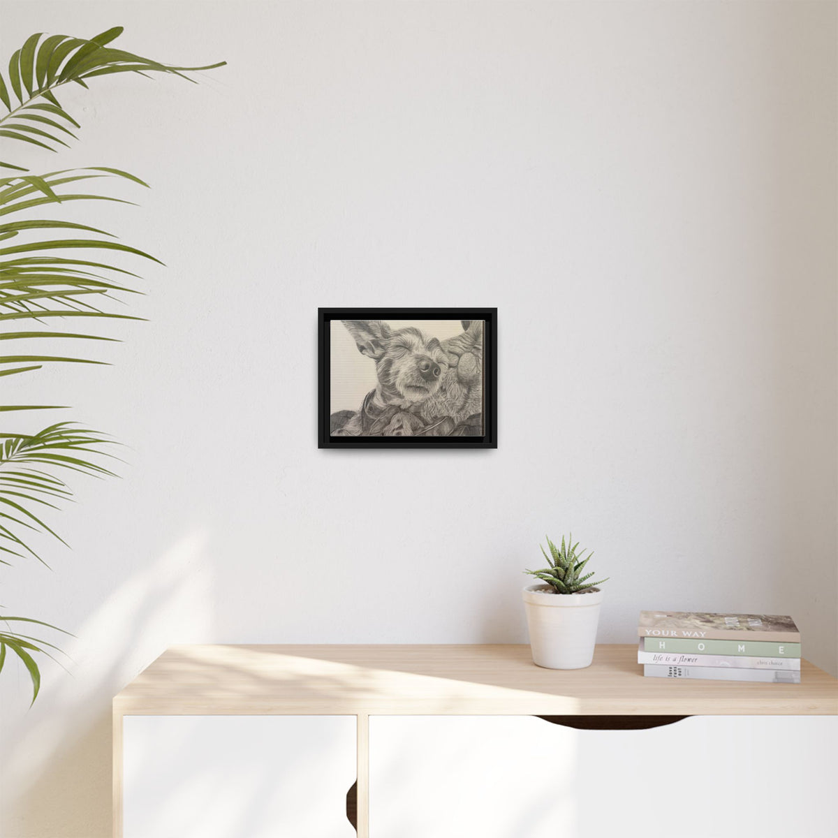 Love needs no address  Matte Canvas (Framed)