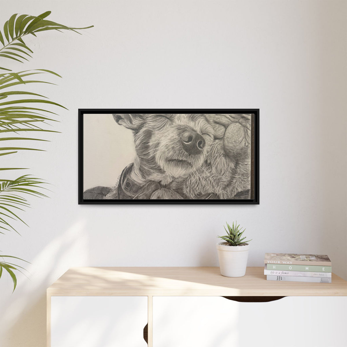 Love needs no address  Matte Canvas (Framed)