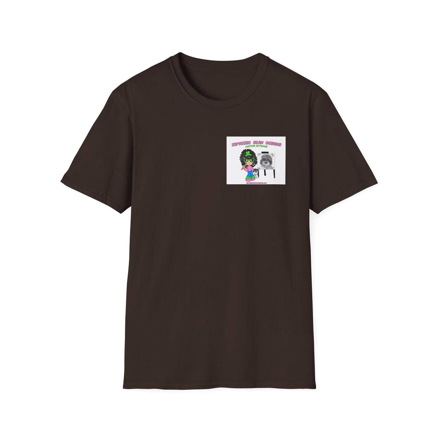 T-Shirt — Perky Pearl and Latte. I try not to bite