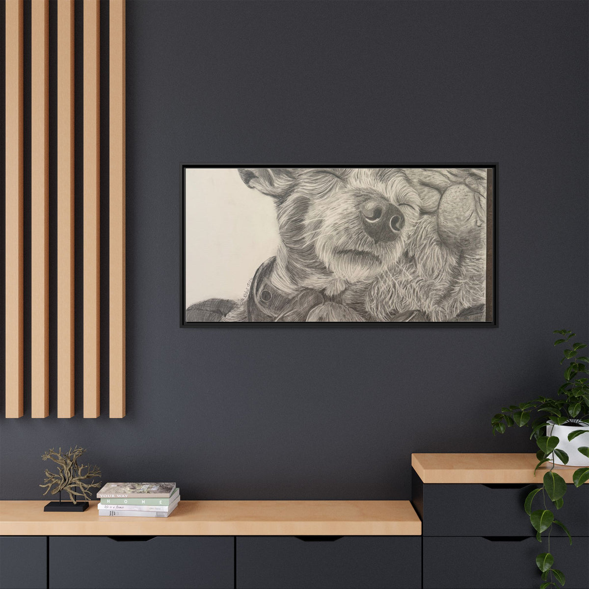 Love needs no address  Matte Canvas (Framed)
