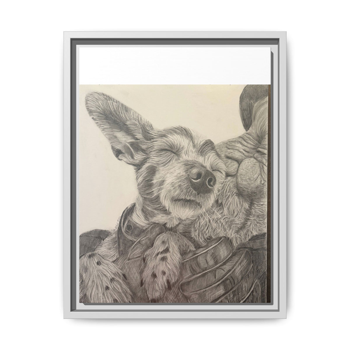 Love needs no address  Matte Canvas (Framed)