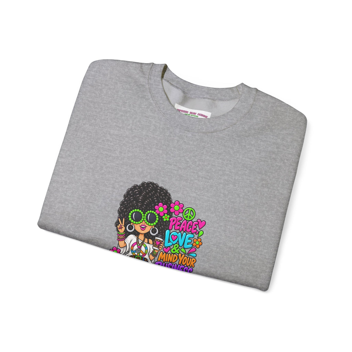 Retro Peace & Love Sweatshirt