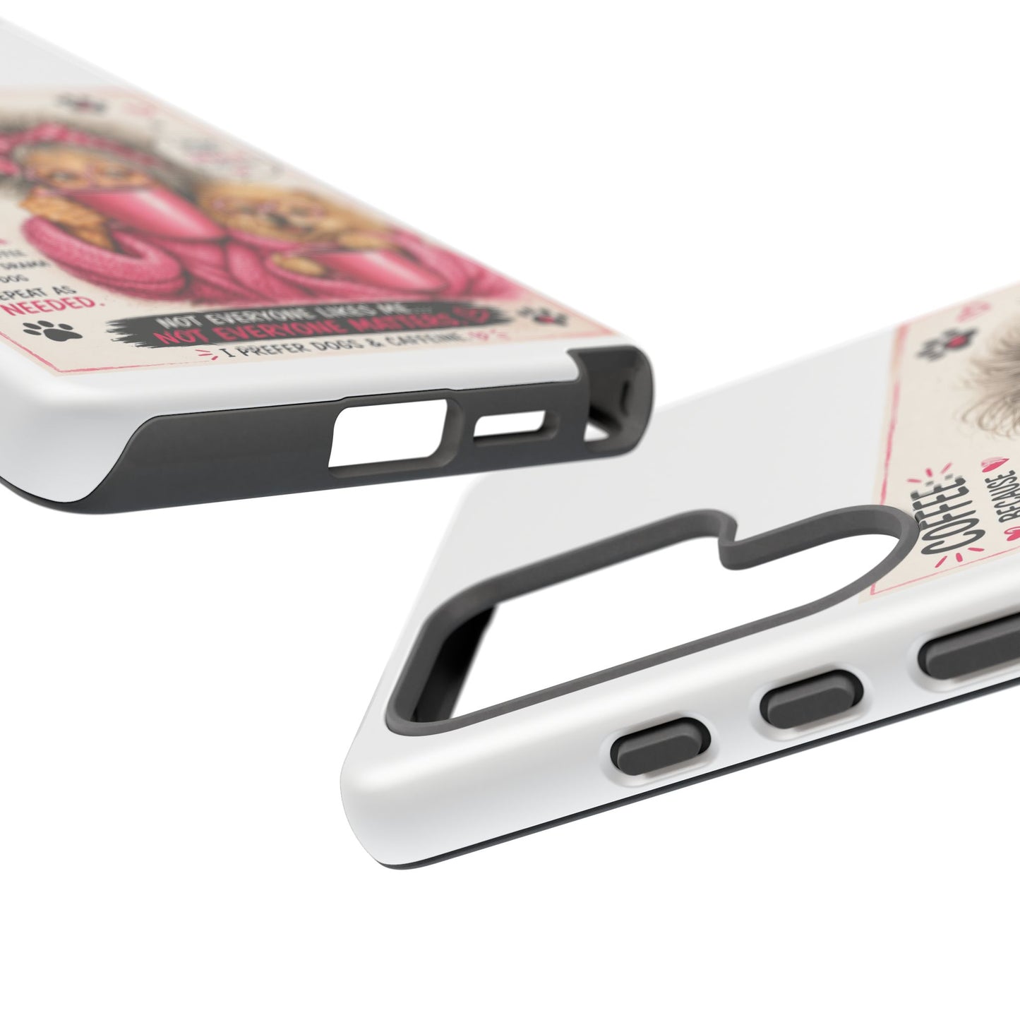 Perky Pearl and LattePhone Case — Funny "Adulting Is Hard" Cozy Design