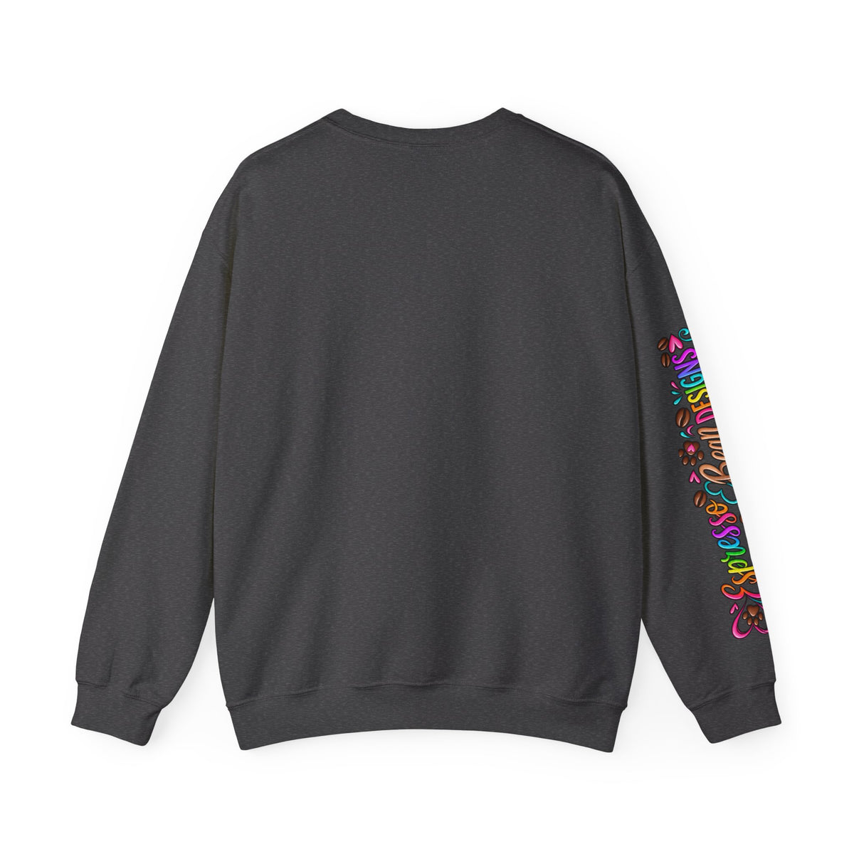 Peace, Love & Treats Dog Sweatshirt — Retro Hippie Puppy Crewneck
