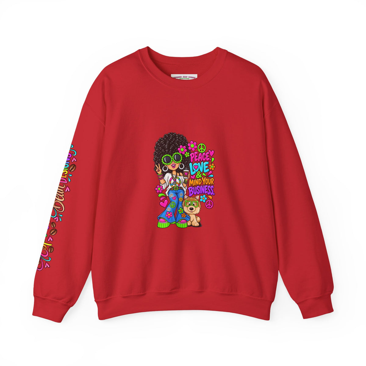 Retro Peace & Love Sweatshirt