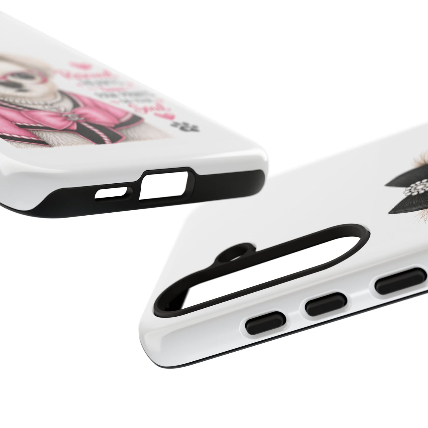 Rescued Hearts Paw Prints Phone Case