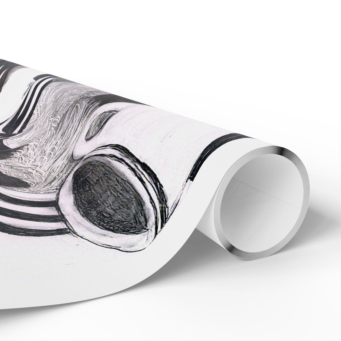 Sophia’s Gracie Wrapping paper Wrapping Paper — Black & White Pet Gift Wrap Roll