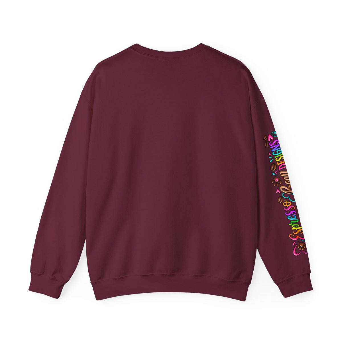 Peace, Love & Treats Dog Sweatshirt — Retro Hippie Puppy Crewneck