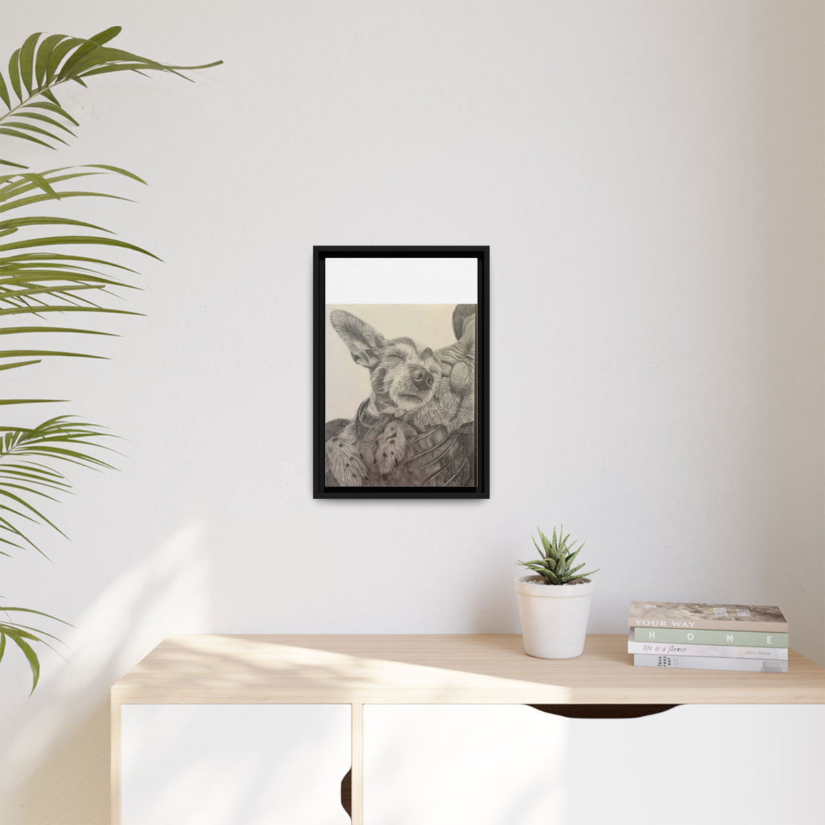 Love needs no address  Matte Canvas (Framed)