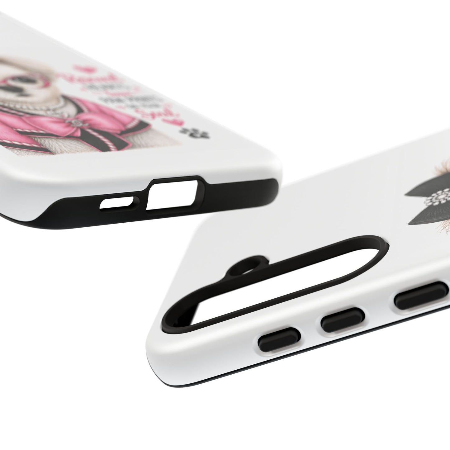 Rescued Hearts Paw Prints Phone Case
