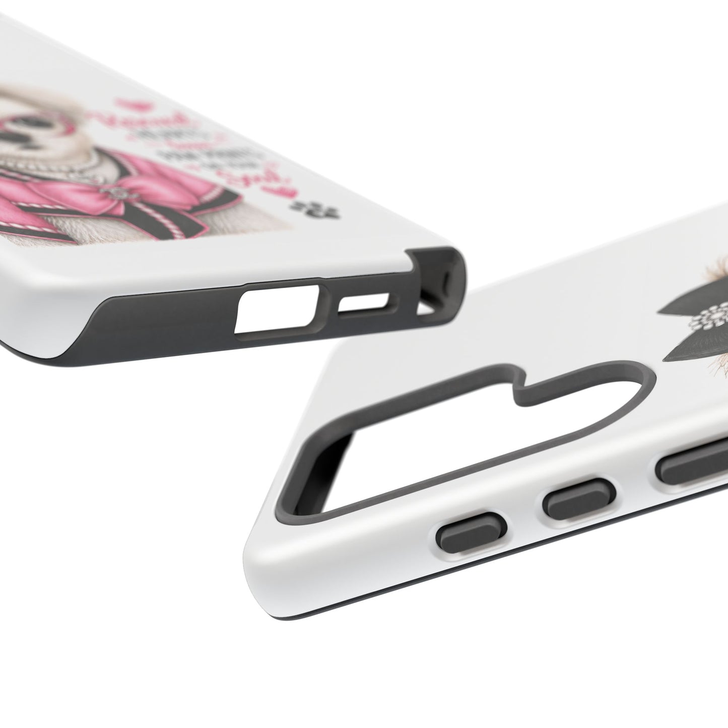 Rescued Hearts Paw Prints Phone Case