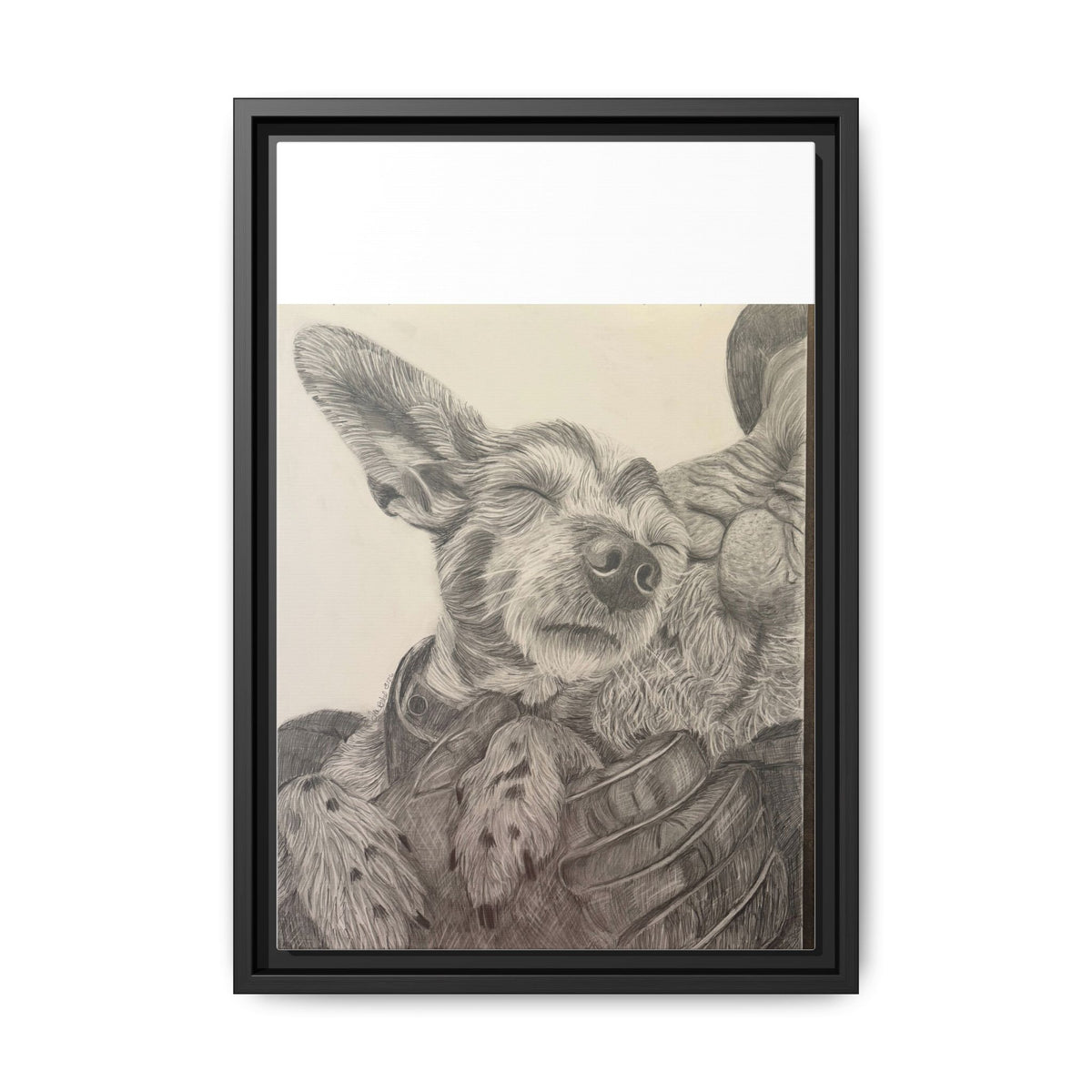 Love needs no address  Matte Canvas (Framed)
