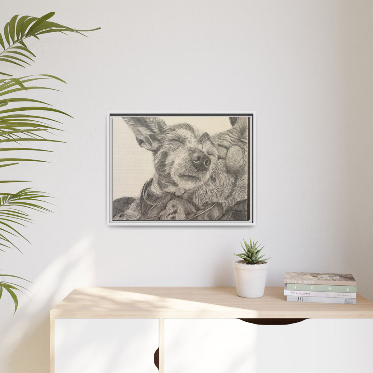 Love needs no address  Matte Canvas (Framed)